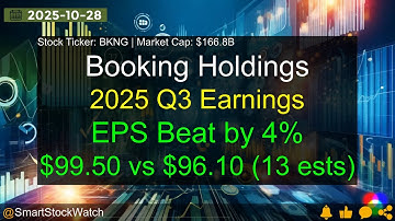 Booking Holdings (BKNG|$166.8B) - 2025 Q3 Earnings Analysis