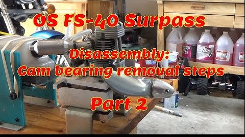 OS FS-40 Surpass Disassembly Part 2 of 4 Cam Bearing Removal
