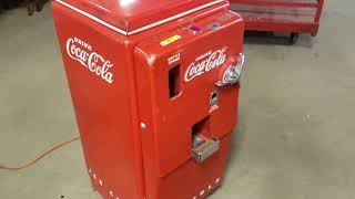 Cavalier Coca-Cola Vending Machine 'Drink Coca-Cola Ice Cold' Top Load c.1940's-1950's