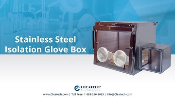 Stainless Steel Glove Box - 2800 Series by Cleatech