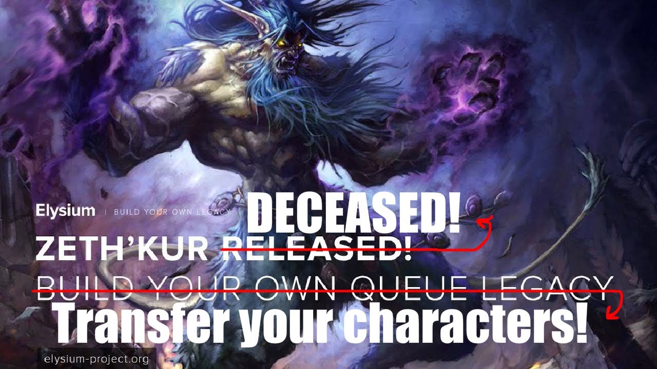 Elysium project how to server transfer vanilla wow youtube