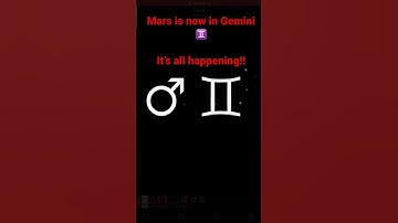 Mars in Gemini (erratic energy)