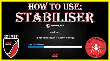 How to use Stabilser - Minelab Manticore Software Update Upgrade Stabilizer