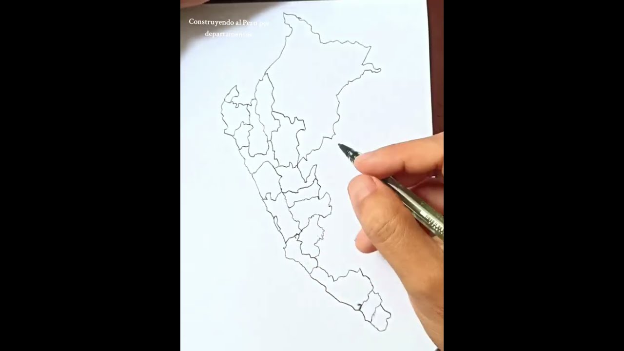 Cómo dibujar el mapa de Perú y sus departamentos