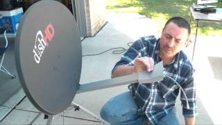 5 mounting the lnb tr 6100 winegard portable satellite dish tripod kit
