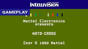 Motocross (Intellivision) - Gameplay Clip [HD] | RetroGameUp