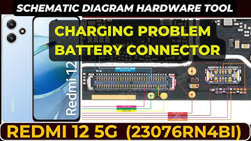 Redmi 12 5g (23076RN4BI) charging not working | battery connector ways | Schematic | DMR SOLUTION