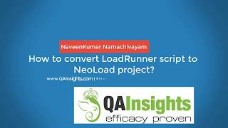 How To Convert Loadrunner Script To Neoload Project?