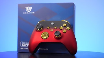 HEXGAMING ADVANCE FPS eSport Custom Controller for Xbox Series X/S, PC, Mobile - Shadow Red