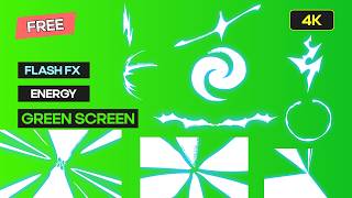 Flash FX Energy Elements Green Screen | 4K Anime VFX Net Worth