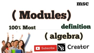 Modules ( Algebra) in hindi noetherian and artinian