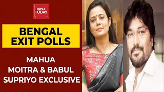 India Today Exit Polls: Mahua Moitra Says TMC Forming Govt In Bengal, Babu Supriyop Claims BJP's Win