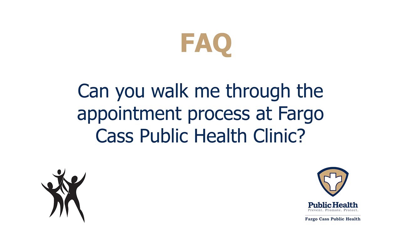 What is the appointment process at Fargo Cass Public Health Clinic?