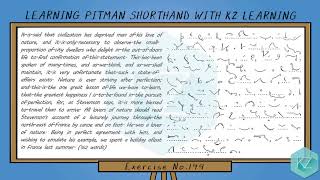 Exercise No.149 @ 75 WPM - Pitman Shorthand Dictation - KZ Learning