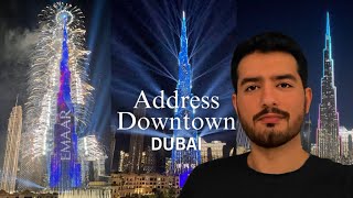 I Stayed At Address Downtown Hotel In Dubai | Burj Khalifa Balcony View!