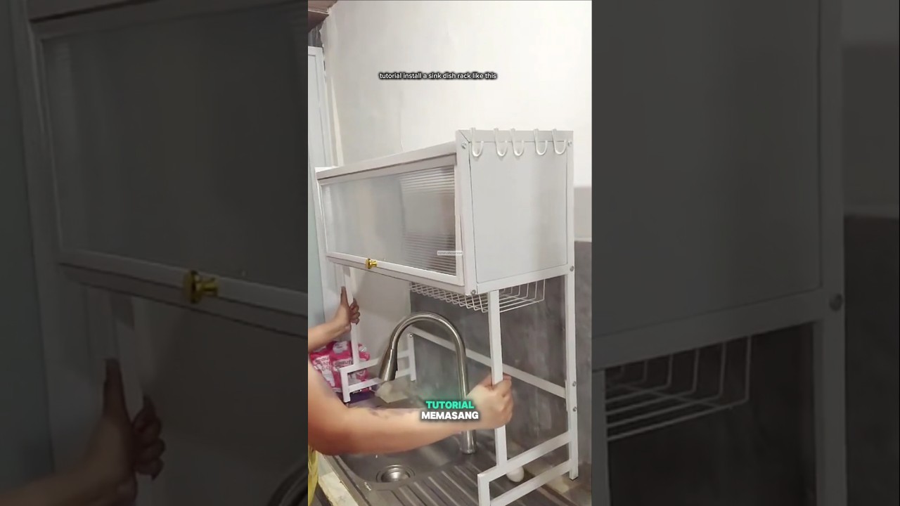 Tutorial memasang rak piring wastafel