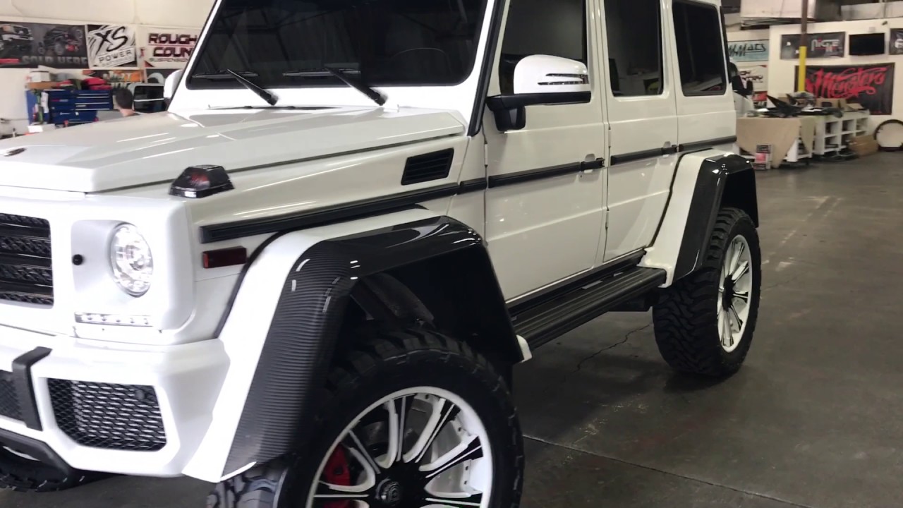 2017 Mercedes G550 squared with custom 24" wheels