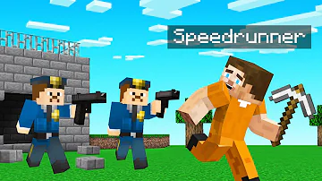 COPS N ROBBERS In Speedrunner vs Hunters! (Minecraft)