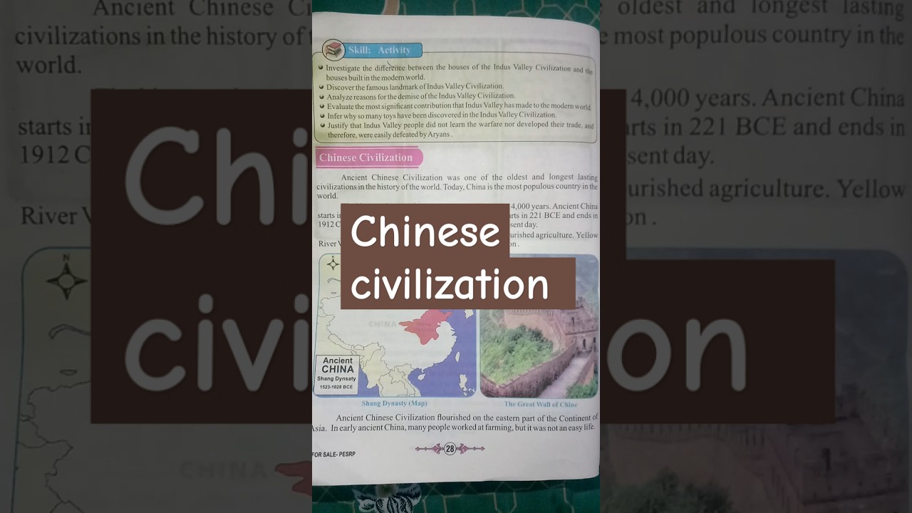 Chinese civilization #characteristics of chinese civilization #ancient china