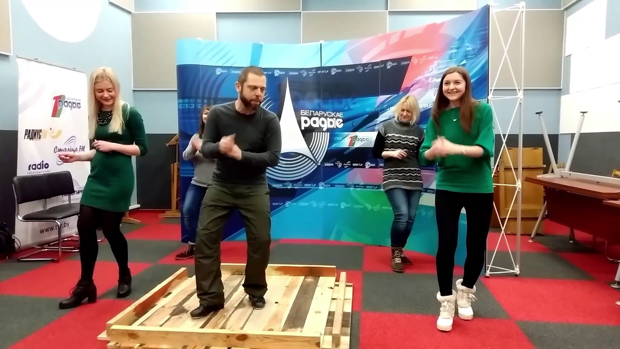 Dancer from US Max Pollak visiting Radio Belarus