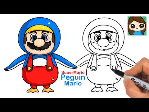 How to Draw Penguin Mario | Super Mario | Game Character Art