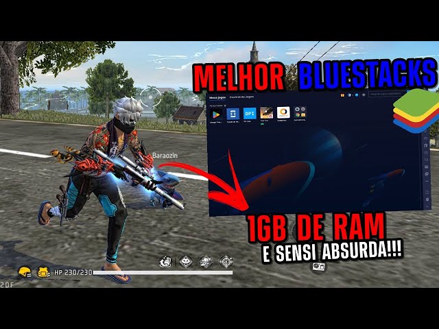 COMO JOGAR FREE FIRE NO EMULADOR BLUESTACKS SEM BUGS 