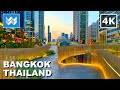 [4K] Chong Nonsi Canal Park to King Power Mahanakhon in Bangkok Thailand 🇹🇭 City Night Walking Tour