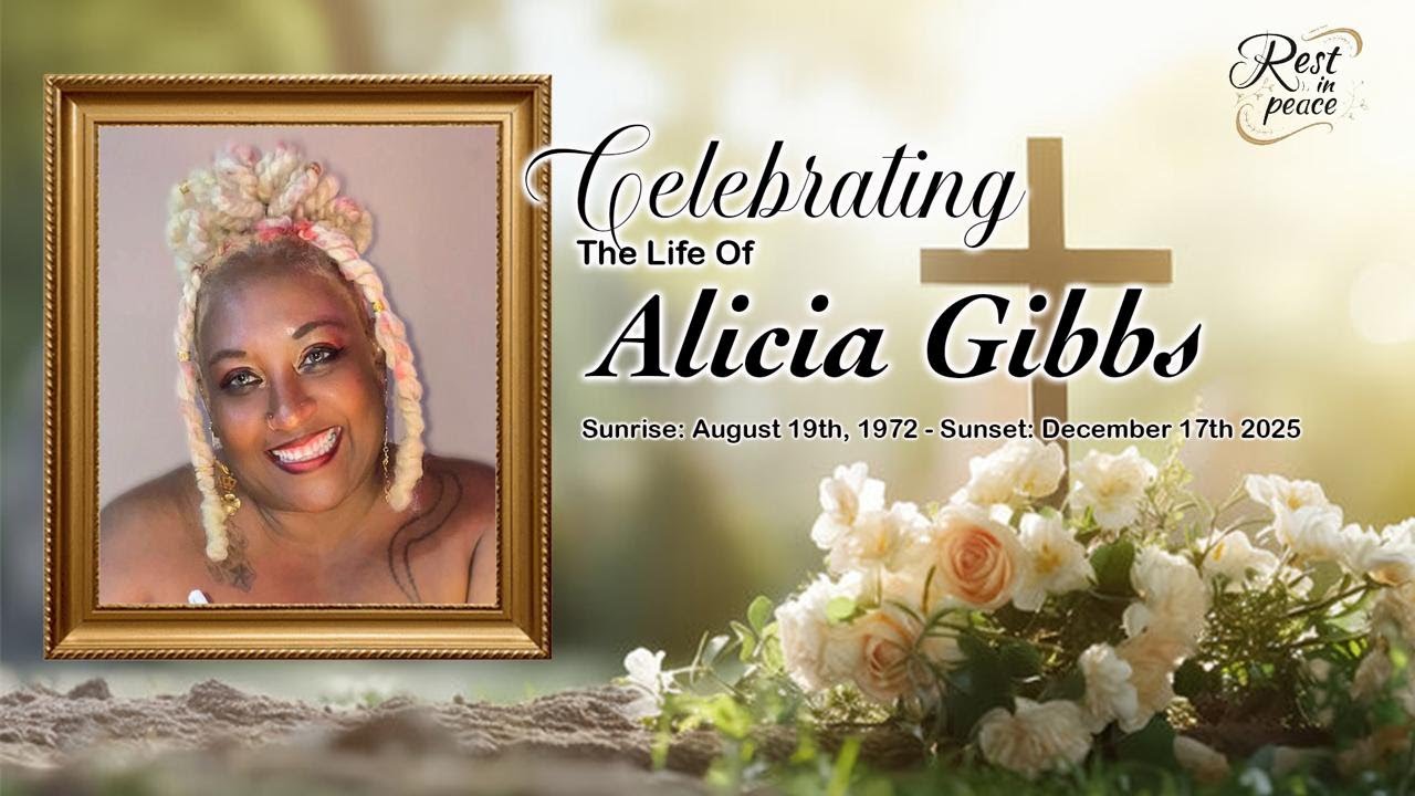 Alicia Gibbs Funeral Service - YouTube