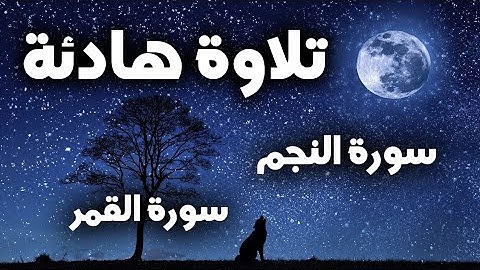 تلاوة هادئة ❤️ سورة القمر + سورة النجم 🌒🌙قران كريم وراحة نفسية😴√ رقية النوم القارئ بلال دربالي نوم