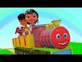 Chuk chuk rail chali  hindi nursery rhymes  hindi baby song  kids channel india  poems in hindi