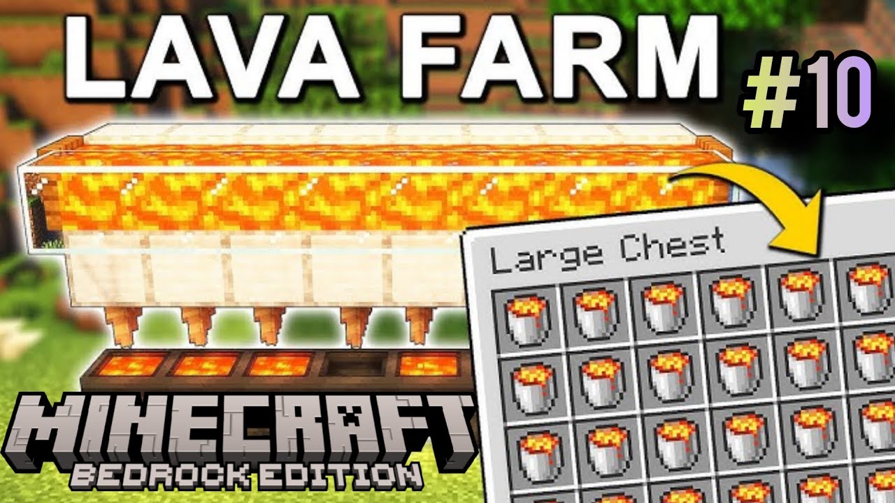 I built this easiest lava farm in minecraft || minecraft survival series || #10 ||