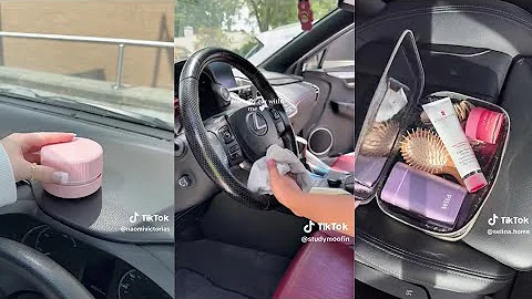 Car cleaning and organizing | ASMR TikTok compilation | #1