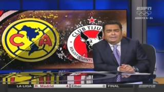 América 6-1 Tijuana, J13, C16, ESPN, 09Abril2016