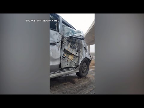 Vehicle hit by flying wheel on Toronto highway: 'This could have been deadly':