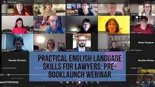 126: Practical English Language Skills for Lawyers: Prebooklaunch webinar