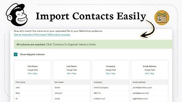 Hoe importeer je contacten in een MailChimp Audience?