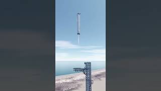 SpaceX Super Heavy Catch Animation #animation #elonmusk #render #starship #spacex #superheavy