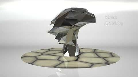 Template for DIY metal sculpture, Pattern of Eagle low poly model in DXF and PDF Format Blueprints