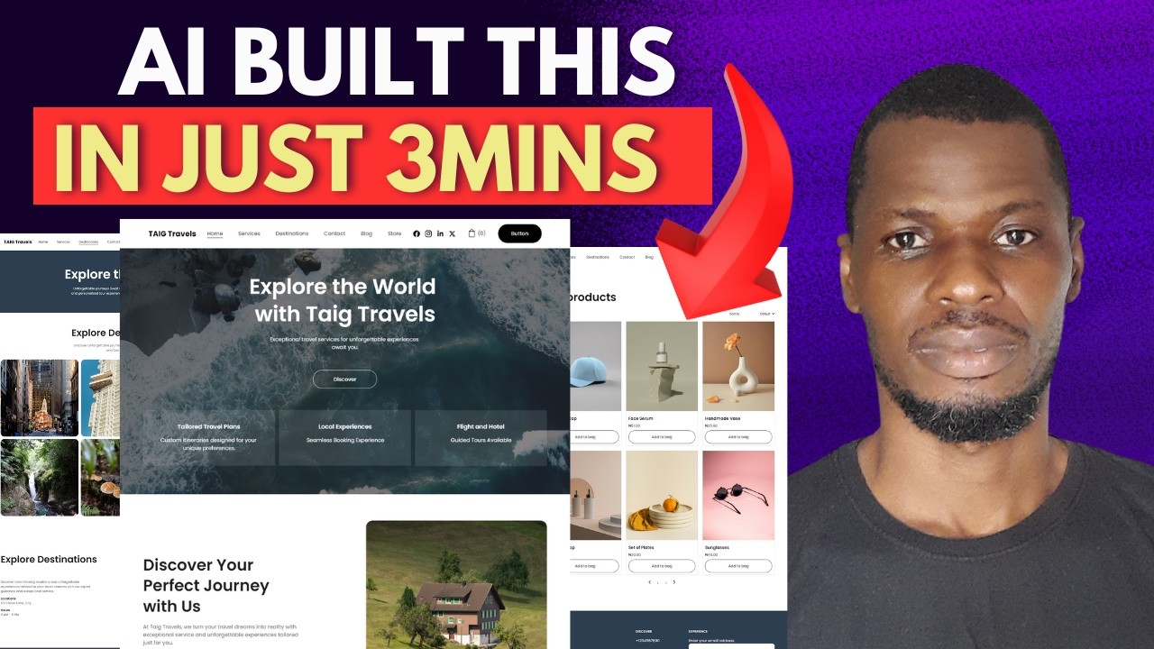 How to Build a Website with AI Fast - Step by Step - YouTube