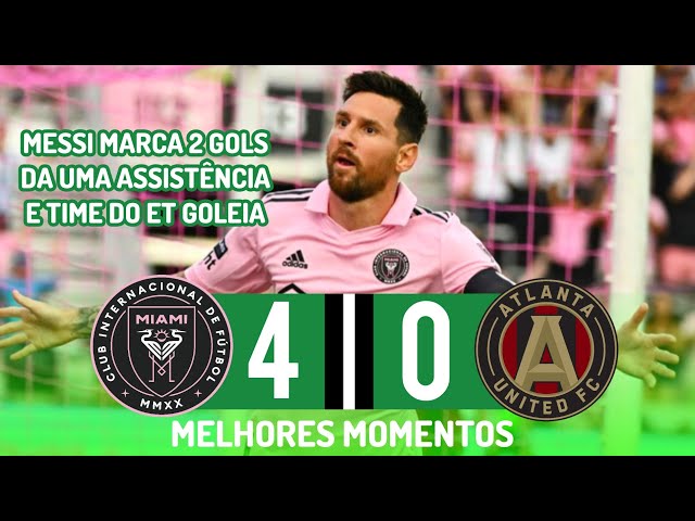 Com dois gols de Messi, Inter Miami goleia o Atlanta United e