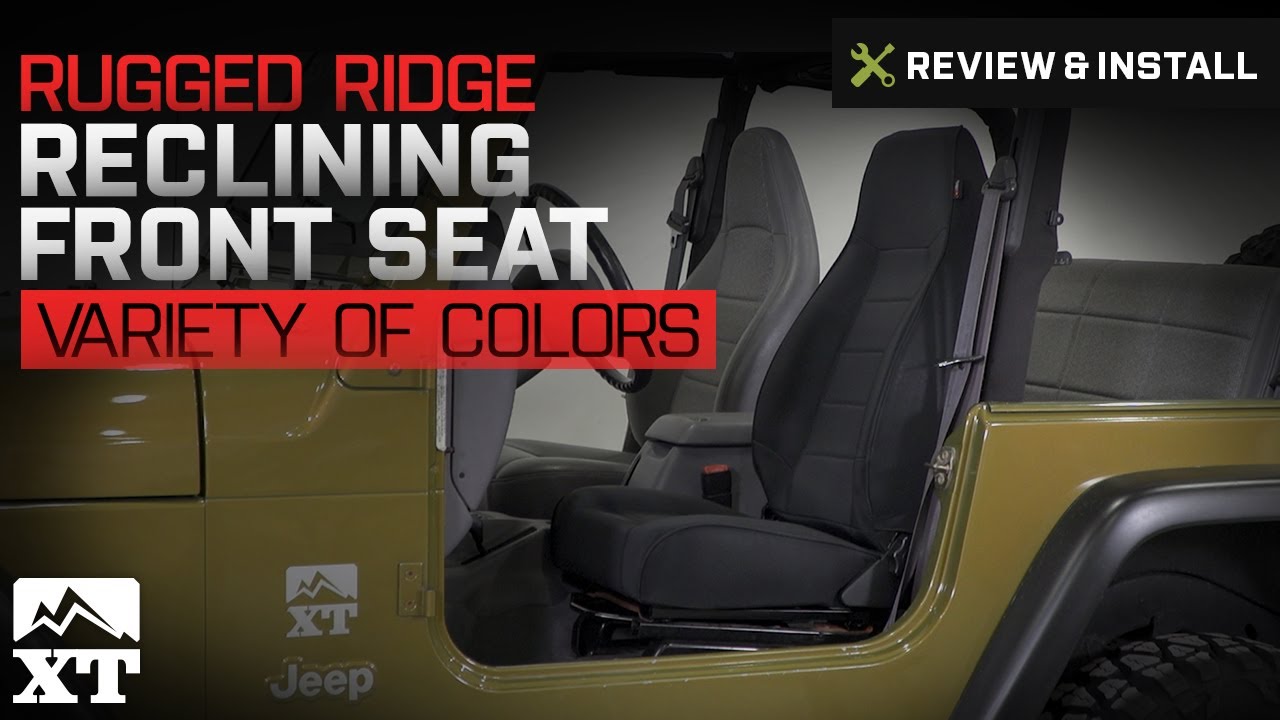 Jeep Wrangler Rugged Ridge Reclining Front Seat (1987-2002 YJ, TJ) Review &  Install - YouTube