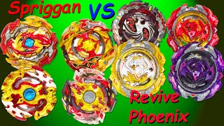 Очень неожиданно!!! Мега битва Бейблэйд Берст: Revive Phoenix против Spriggan.