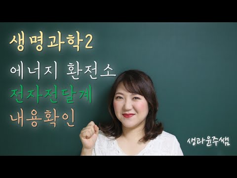 [생과쌤과 생명과학2]3.세포호흡과 광합성 / 07.전자전달계