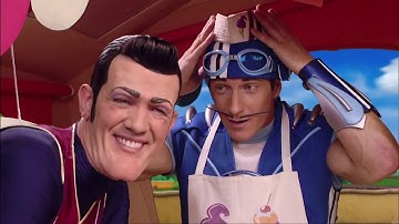 every episode of lazytown but only when they say 