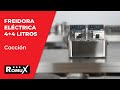 Vídeo: Freidora Industrial Eléctrica 4+4 Litros Doble Sobremesa ®Romux