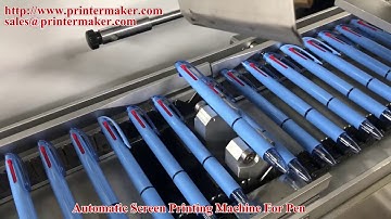 Ball Pen Automatic Screen Printing Machine with UV Curing Unit And IR Oven