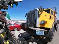 Towing a snow plow