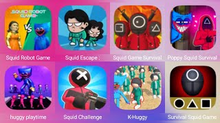 Squid Robot Game, Squid Escape, Squid Game Survival Challenge, Poppy Squid Survival, Huggy Playtime screenshot 2