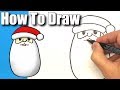 How To Draw a Super Fast Santa Head!