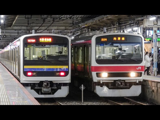 千葉駅】京葉線209系500番台ケヨ34編成による千葉駅までの乗り入れ運用